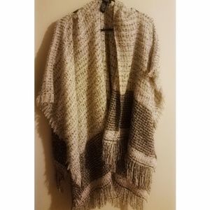 Soft wrap style poncho